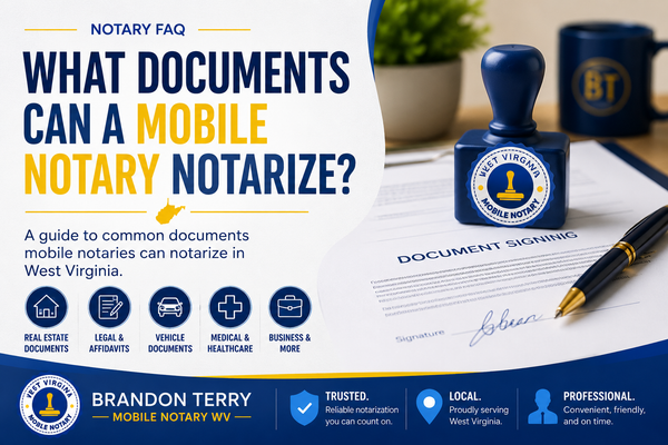What Documents Can A Mobile Notary Notarize?